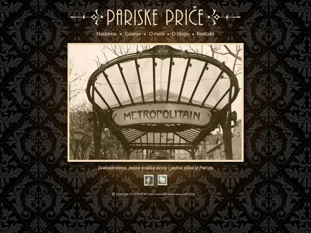 Pariske priče, Blog